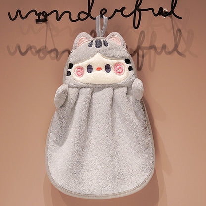 Cartoon Hanging Hand Towel Absorbent Towel