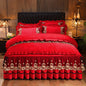 Blanket Lace Bedskirt Bedclothes Mattress Cover Bedspread Pillowcases Home Textiles