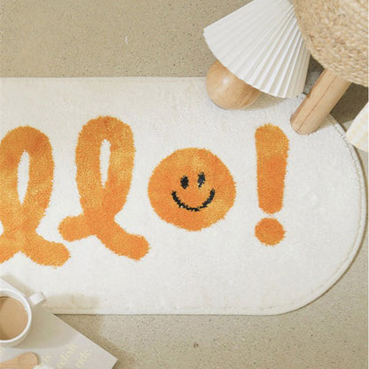 Bedroom Cartoon Pattern Bedside Rug Washable