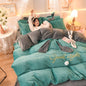 Blanket Crystal Velvet Princess Style Four-piece Winter Thickening