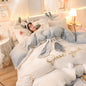 Blanket Crystal Velvet Princess Style Four-piece Winter Thickening