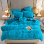 Blanket Plush Thickened Warm Mink Fur Four-piece Set