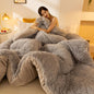 Blanket Super Soft Long Fleece Mink Crystal Velvet Thickened Warm Winter Quilt