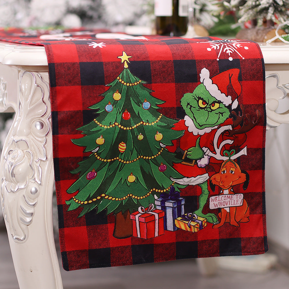 Christmas Table Runner Restaurant And Tea Table Table Decorations