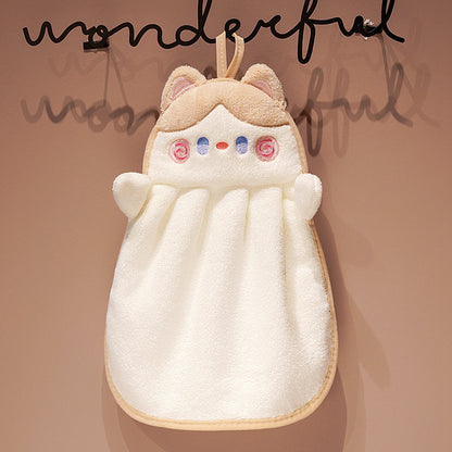 Cartoon Hanging Hand Towel Absorbent Towel