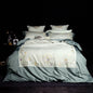 Blanket Simple solid color bedding with stitching embroidery