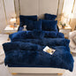 Blanket Plush Thickened Warm Mink Fur Four-piece Set