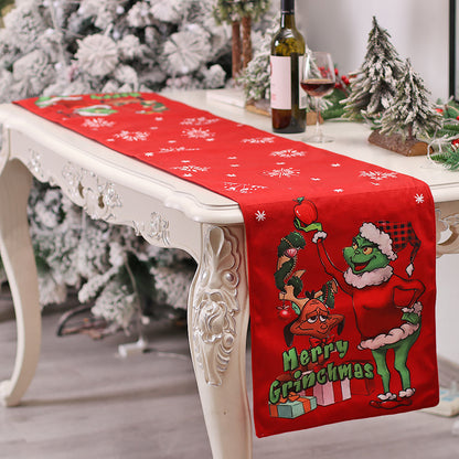 Christmas Table Runner Restaurant And Tea Table Table Decorations