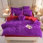 Blanket Plush Thickened Warm Mink Fur Four-piece Set