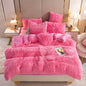 Blanket Plush Thickened Warm Mink Fur Four-piece Set