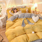 Blanket Crystal Velvet Princess Style Four-piece Winter Thickening