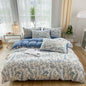 Blanket Soft Pastoral Style Double-layer Yarn Four-piece Bedding Set